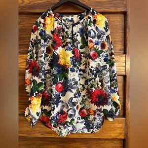 Pleione floral blouse, size S